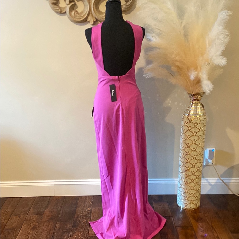 Lulu's Halter Maxi Gown - Picture 5 of 7